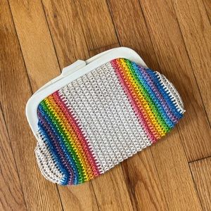 70s rainbow clutch